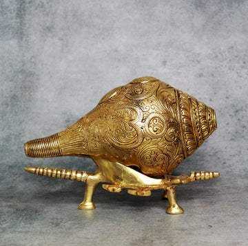 Brass Ganesha Shankh