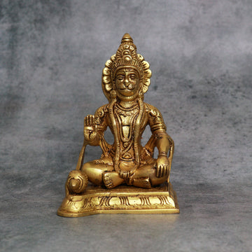 Brass Hanumanji (6 inches)