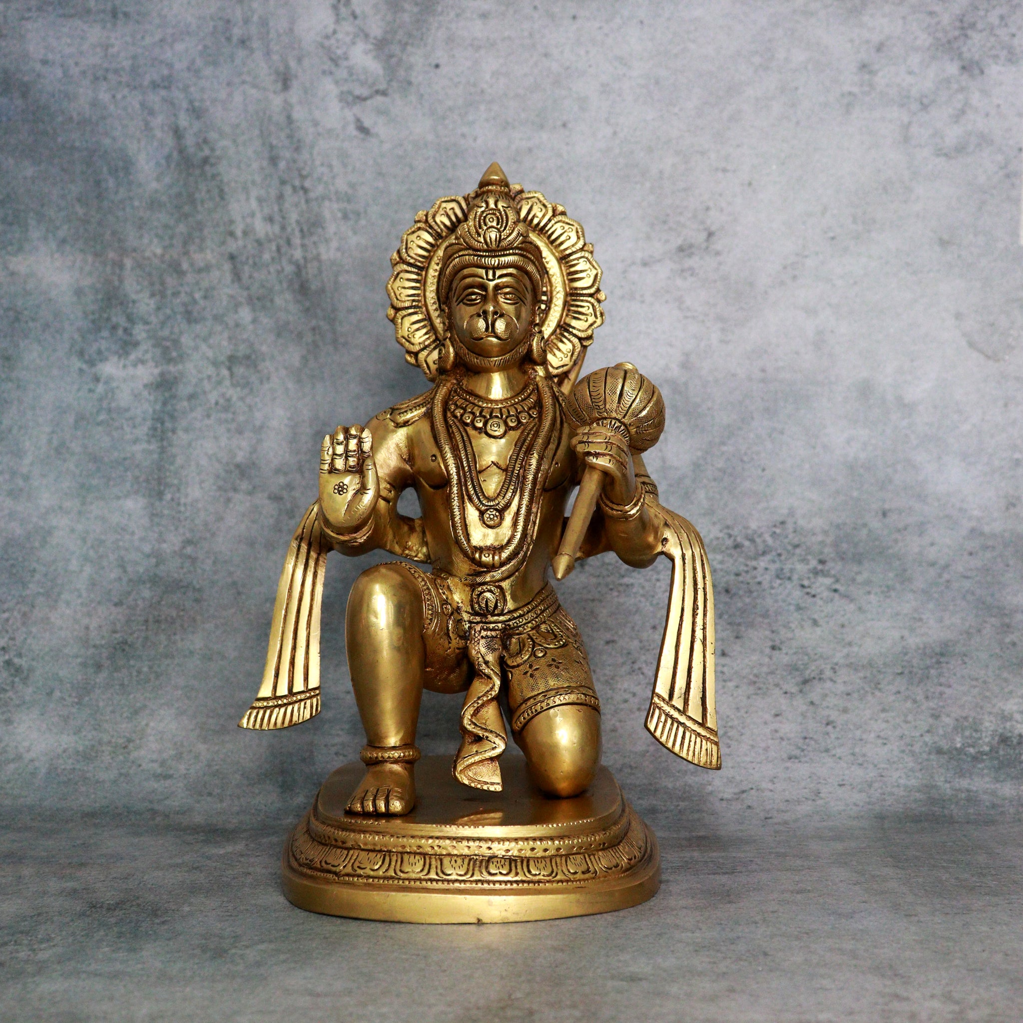 Brass Hanumanji (11 inches)