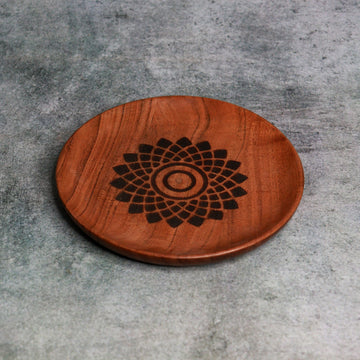 Serving wooden Tray with Burn Effect