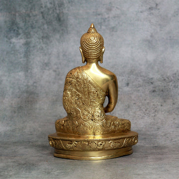 Brass buddha idol (8 Inches)