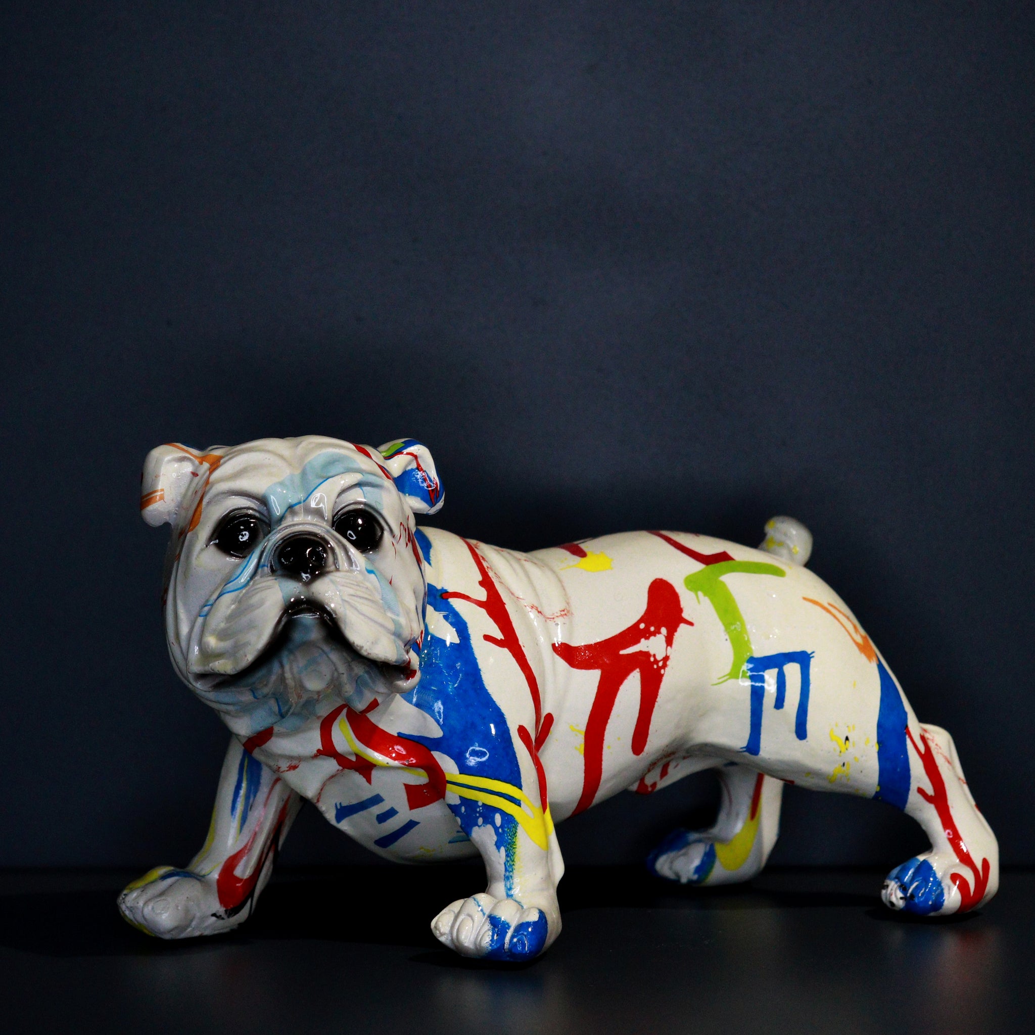 Polyresin Bulldog Statue