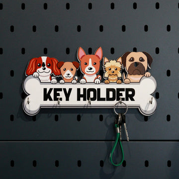 Mdf Key Holder "Dogs"