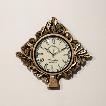 Wooden Tree Design Clock (Grey Golden, Golden, Copper)