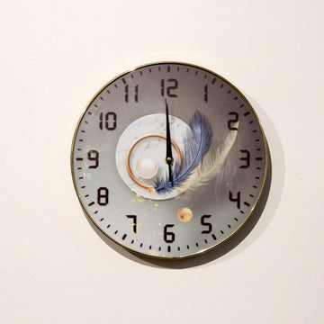 Feather Design Wall Clock 12