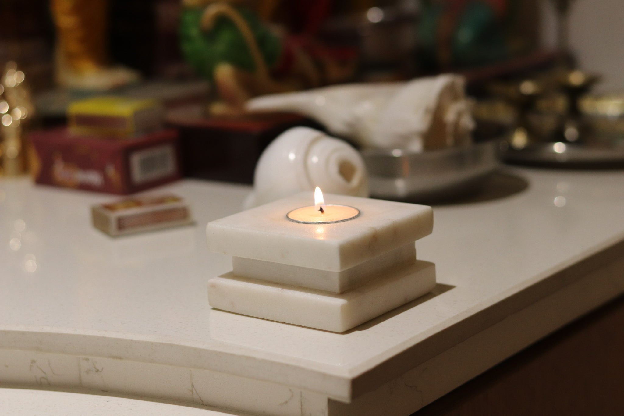 Marble Candle Holder