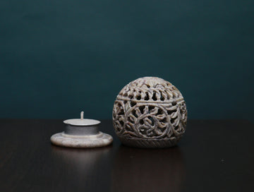 Soapstone Tea Light Holder 3