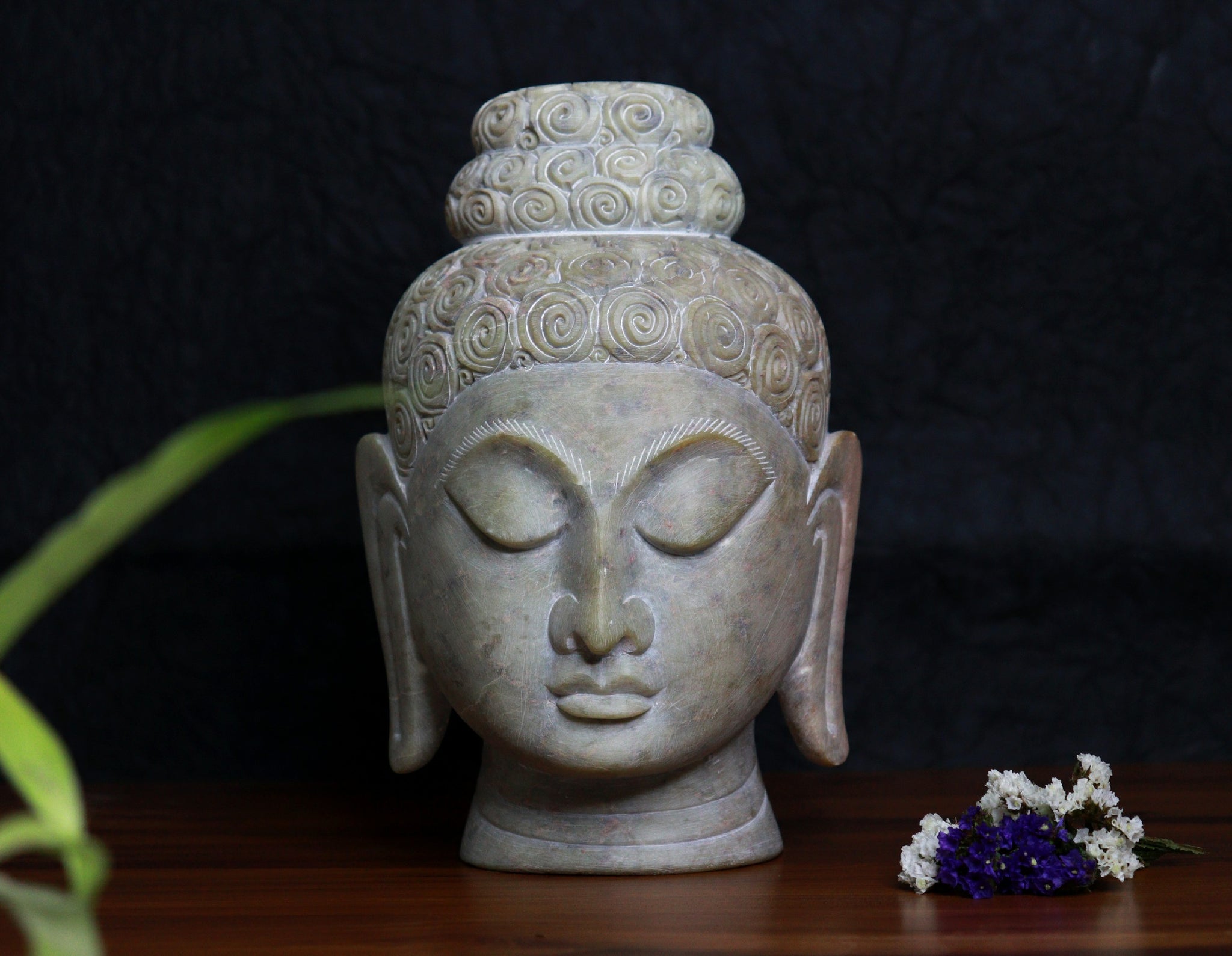 Stone Carved Budha Head