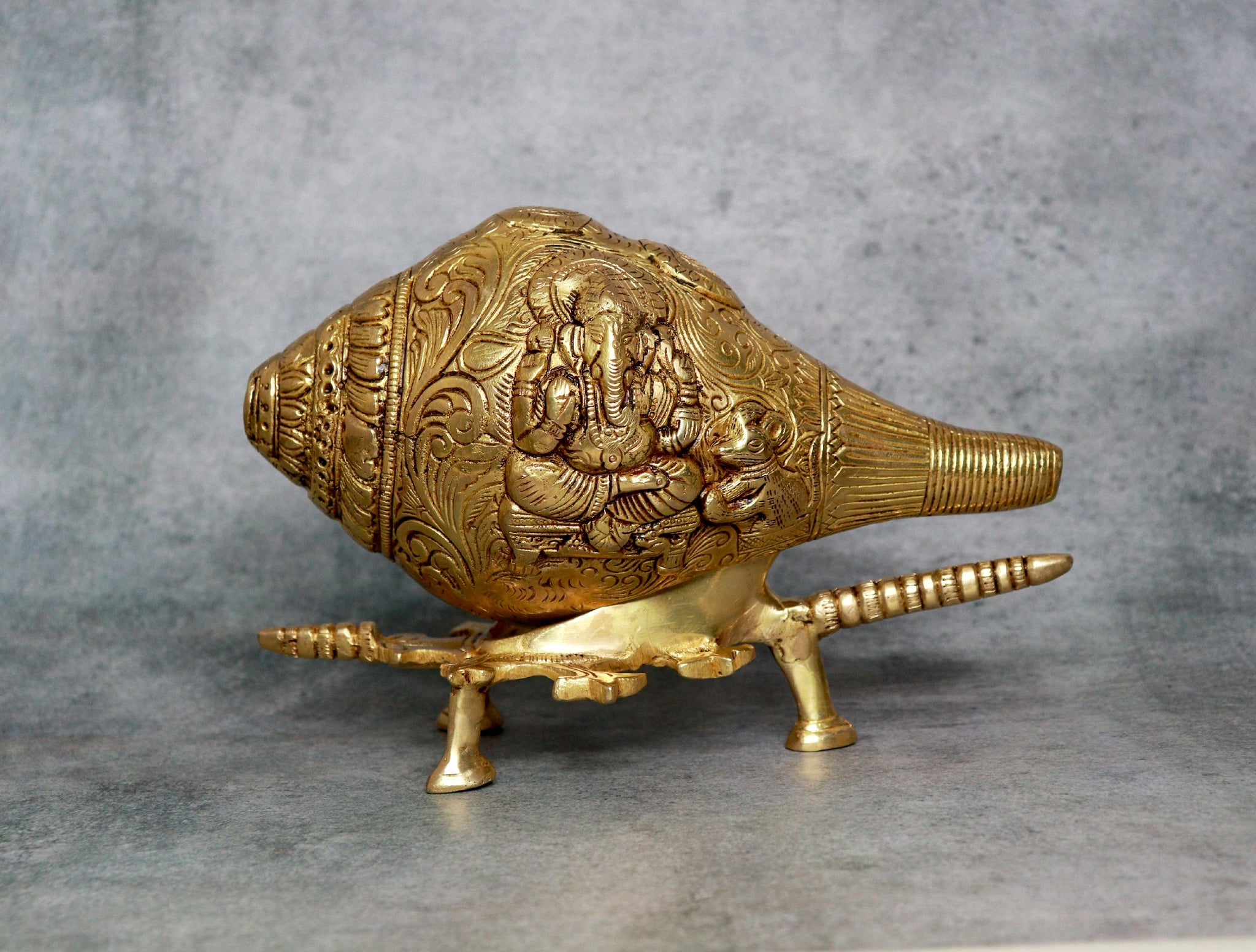 Brass Ganesha Shankh