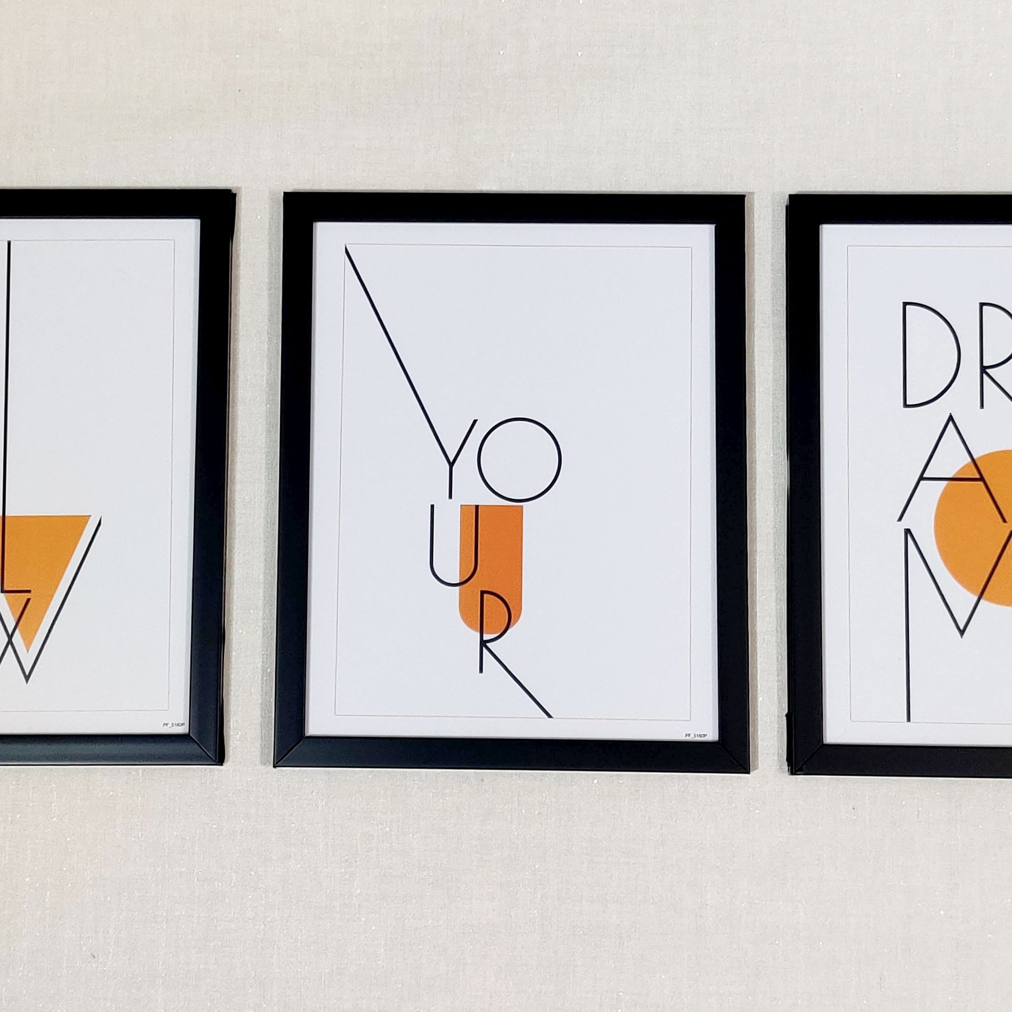 "Follow Your Dreams" Poster Frame Set