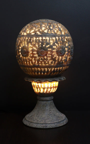 Soapstone Table Lamp Ball Shape (6